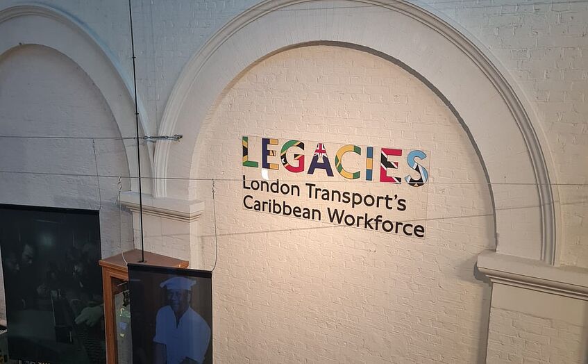 The London Transport Museum's exhibition on the Caribbean Workforce - picture by Gizem Doğrul